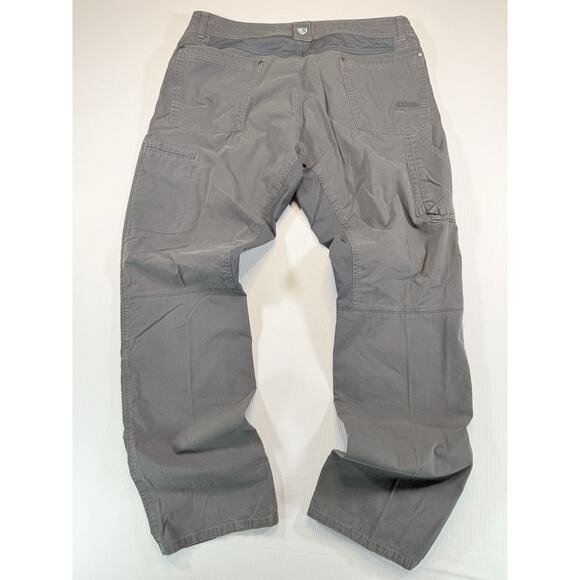 KÜHL Men’s 36x32 Gray Stretch Outdoor Hiking Pants Utility Cargo - Picture 3 of 11